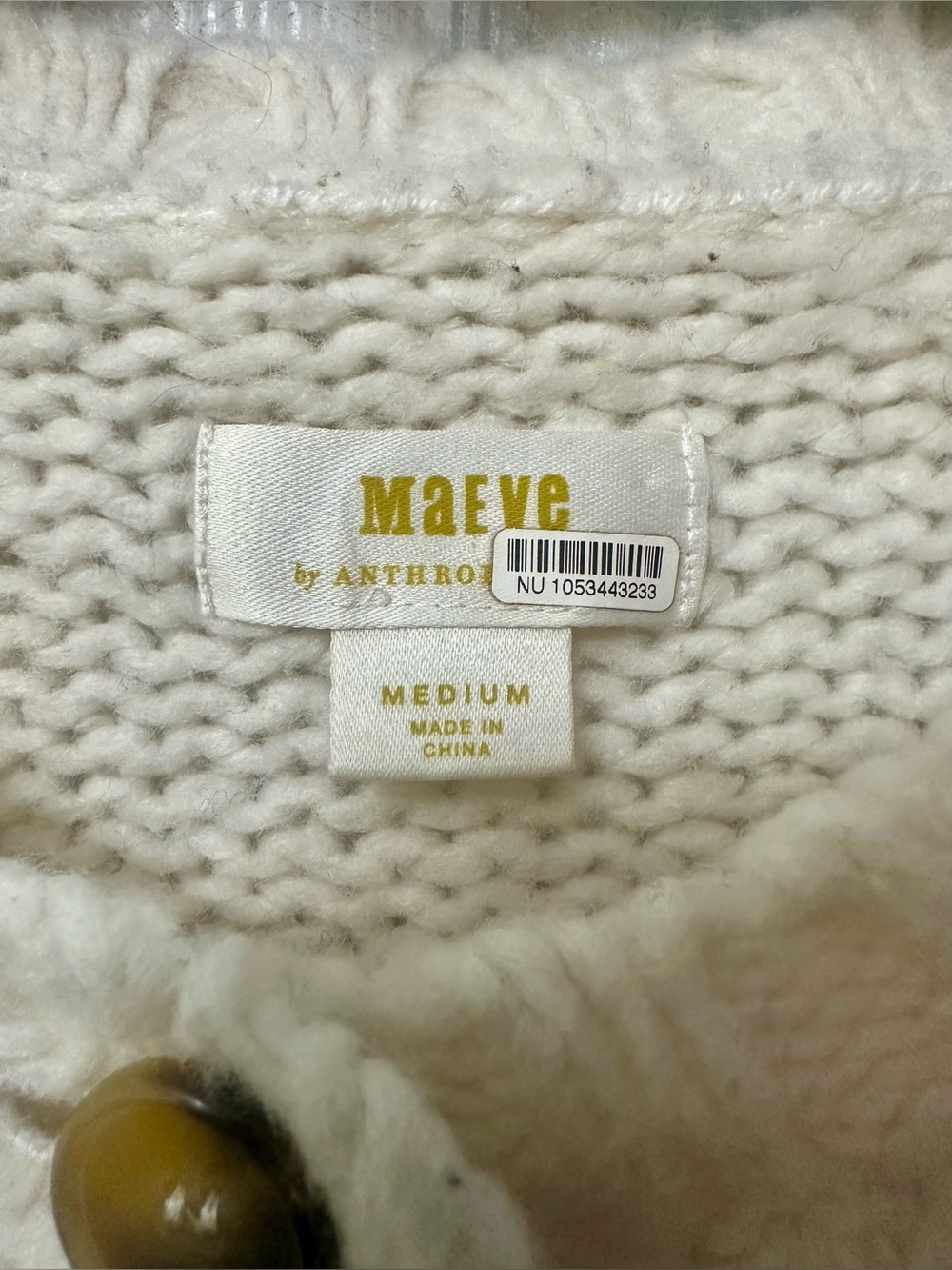 Anthropologie Maeve Penguin Cardigan Wool Blend Sweater, Medium - Picture 6 of 8